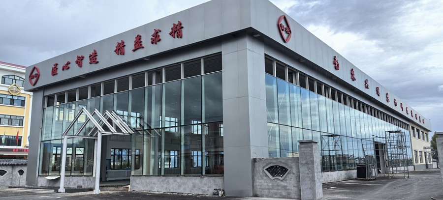 勃农机械厂隐框玻璃幕墙立面实景