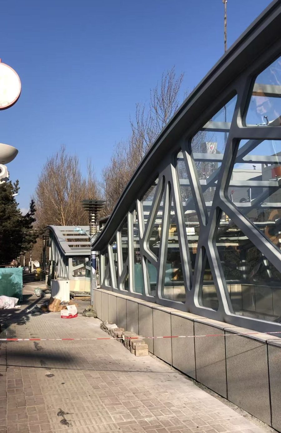 鸡西市大学地下走廊玻璃通道